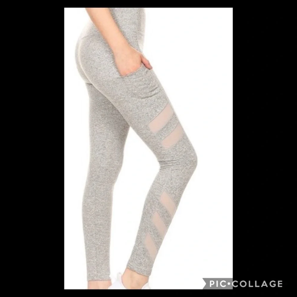 Heather Gray Top & Bottoms -Workout